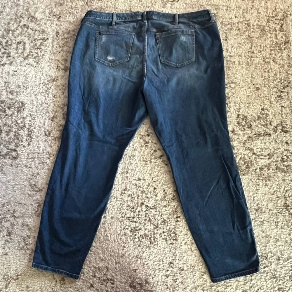 Torrid Bombshell Skinny Distressed Denim Jeans Womens size 26 Medium Wash